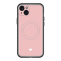 スリムプロテクションプレミアムケース with MagSafe［ オリジナル - 推し色ハート - ピンク ］