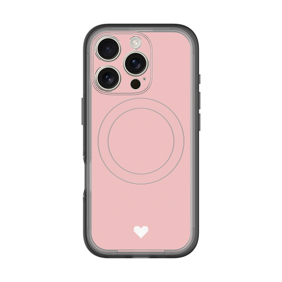 スリムプロテクションプレミアムケース with MagSafe［ オリジナル - 推し色ハート - ピンク ］
