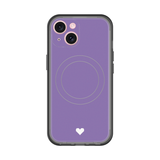 スリムプロテクションプレミアムケース with MagSafe［ オリジナル - 推し色ハート - パープル ］