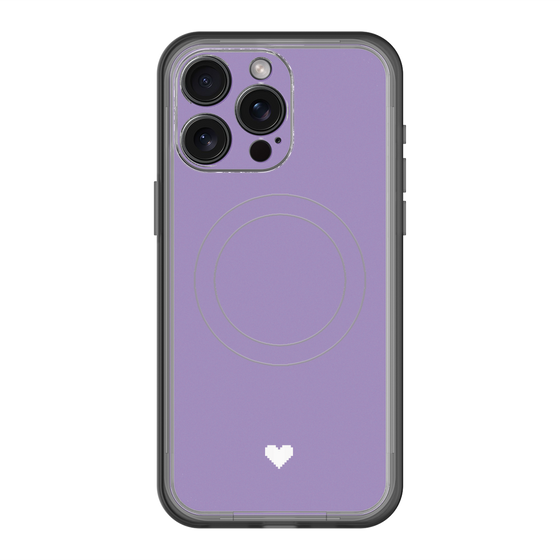 スリムプロテクションプレミアムケース with MagSafe［ オリジナル - 推し色ハート - パープル ］