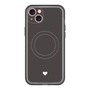 スリムプロテクションプレミアムケース with MagSafe［ オリジナル - 推し色ハート - ブラック ］