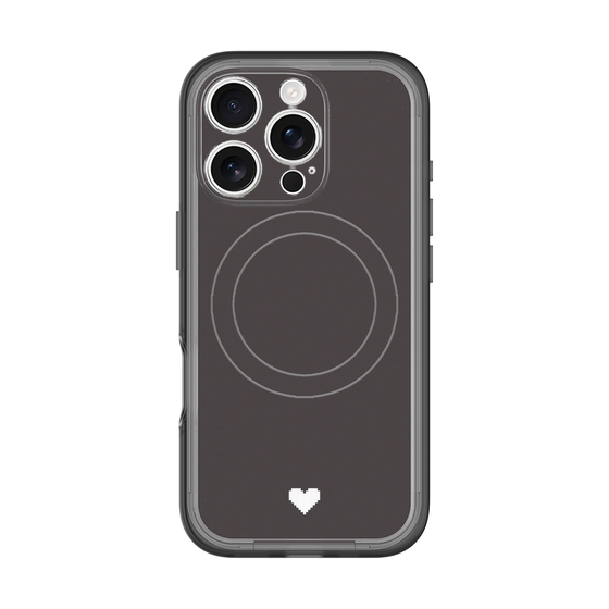 スリムプロテクションプレミアムケース with MagSafe［ オリジナル - 推し色ハート - ブラック ］