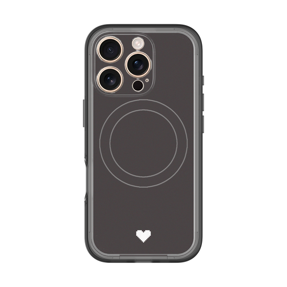 スリムプロテクションプレミアムケース with MagSafe［ オリジナル - 推し色ハート - ブラック ］