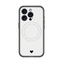 スリムプロテクションプレミアムケース with MagSafe［ オリジナル - 推し色ハート - ホワイト ］