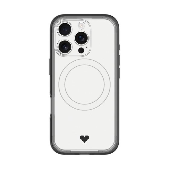 スリムプロテクションプレミアムケース with MagSafe［ オリジナル - 推し色ハート - ホワイト ］