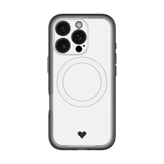 スリムプロテクションプレミアムケース with MagSafe［ オリジナル - 推し色ハート - ホワイト ］