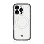 スリムプロテクションプレミアムケース with MagSafe［ オリジナル - 推し色ハート - ホワイト ］