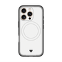 スリムプロテクションプレミアムケース with MagSafe［ オリジナル - 推し色ハート - ホワイト ］