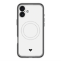 スリムプロテクションプレミアムケース with MagSafe［ オリジナル - 推し色ハート - ホワイト ］