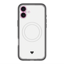 スリムプロテクションプレミアムケース with MagSafe［ オリジナル - 推し色ハート - ホワイト ］