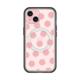 スリムプロテクションプレミアムケース with MagSafe［ オリジナル - 推し色水玉 - ピンク ］