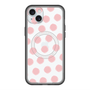 スリムプロテクションプレミアムケース with MagSafe［ オリジナル - 推し色水玉 - ピンク ］