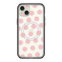 スリムプロテクションプレミアムケース with MagSafe［ オリジナル - 推し色水玉 - ピンク ］