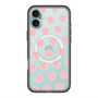 スリムプロテクションプレミアムケース with MagSafe［ オリジナル - 推し色水玉 - ピンク ］