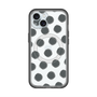 スリムプロテクションプレミアムケース with MagSafe［ オリジナル - 推し色水玉 - ブラック ］
