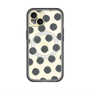 スリムプロテクションプレミアムケース with MagSafe［ オリジナル - 推し色水玉 - ブラック ］