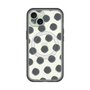 スリムプロテクションプレミアムケース with MagSafe［ オリジナル - 推し色水玉 - ブラック ］