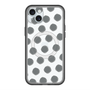 スリムプロテクションプレミアムケース with MagSafe［ オリジナル - 推し色水玉 - ブラック ］
