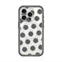 スリムプロテクションプレミアムケース with MagSafe［ オリジナル - 推し色水玉 - ブラック ］