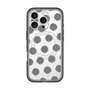 スリムプロテクションプレミアムケース with MagSafe［ オリジナル - 推し色水玉 - ブラック ］