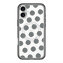 スリムプロテクションプレミアムケース with MagSafe［ オリジナル - 推し色水玉 - ブラック ］
