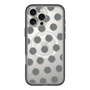 スリムプロテクションプレミアムケース with MagSafe［ オリジナル - 推し色水玉 - ブラック ］