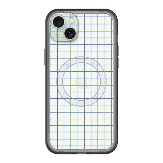 スリムプロテクションプレミアムケース with MagSafe［ オリジナル - 推し色チェック - ブルー ］