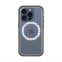 スリムプロテクションプレミアムケース with MagSafe［ オリジナル - 推し色チェック - ブルー ］