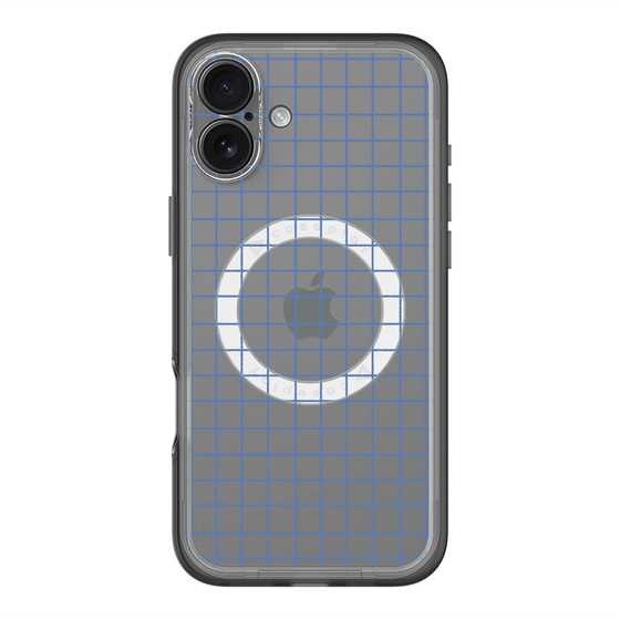 スリムプロテクションプレミアムケース with MagSafe［ オリジナル - 推し色チェック - ブルー ］
