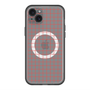 スリムプロテクションプレミアムケース with MagSafe［ オリジナル - 推し色チェック - レッド ］