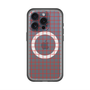 スリムプロテクションプレミアムケース with MagSafe［ オリジナル - 推し色チェック - レッド ］