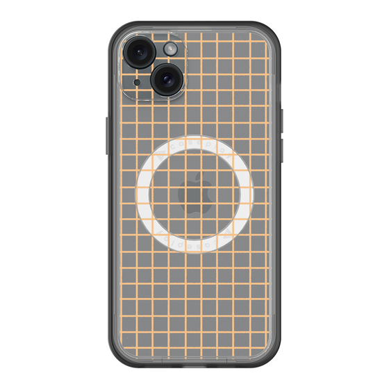 スリムプロテクションプレミアムケース with MagSafe［ オリジナル - 推し色チェック - イエロー ］