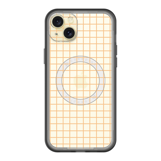 スリムプロテクションプレミアムケース with MagSafe［ オリジナル - 推し色チェック - イエロー ］