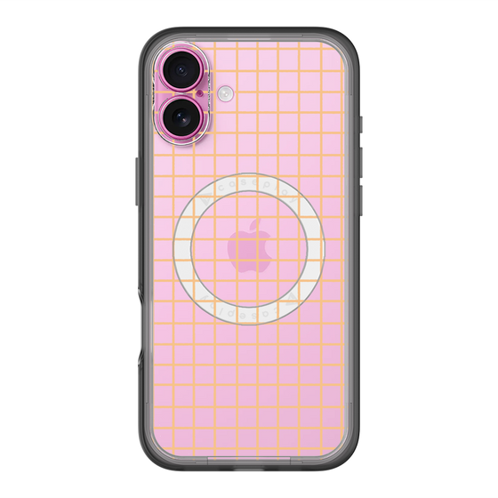 スリムプロテクションプレミアムケース with MagSafe［ オリジナル - 推し色チェック - イエロー ］