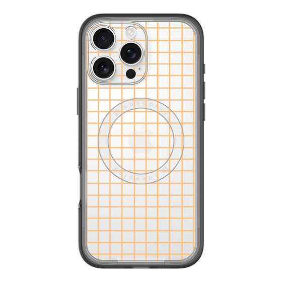 スリムプロテクションプレミアムケース with MagSafe［ オリジナル - 推し色チェック - イエロー ］