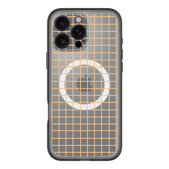 スリムプロテクションプレミアムケース with MagSafe［ オリジナル - 推し色チェック - イエロー ］