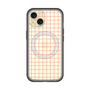 スリムプロテクションプレミアムケース with MagSafe［ オリジナル - 推し色チェック - オレンジ ］