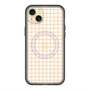 スリムプロテクションプレミアムケース with MagSafe［ オリジナル - 推し色チェック - オレンジ ］
