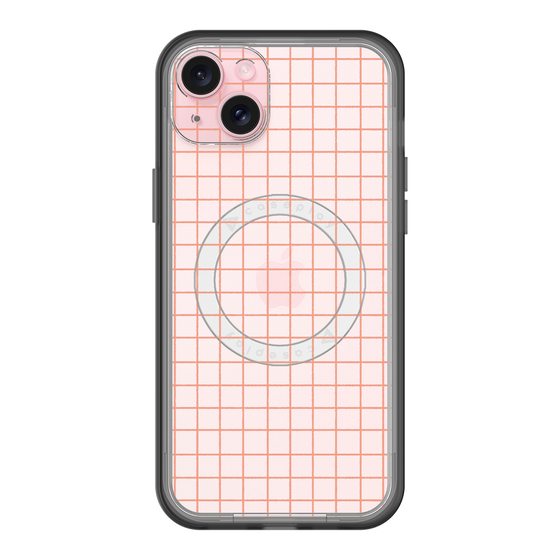 スリムプロテクションプレミアムケース with MagSafe［ オリジナル - 推し色チェック - オレンジ ］