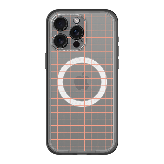 スリムプロテクションプレミアムケース with MagSafe［ オリジナル - 推し色チェック - オレンジ ］