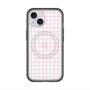 スリムプロテクションプレミアムケース with MagSafe［ オリジナル - 推し色チェック - ピンク ］