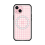 スリムプロテクションプレミアムケース with MagSafe［ オリジナル - 推し色チェック - ピンク ］