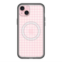 スリムプロテクションプレミアムケース with MagSafe［ オリジナル - 推し色チェック - ピンク ］