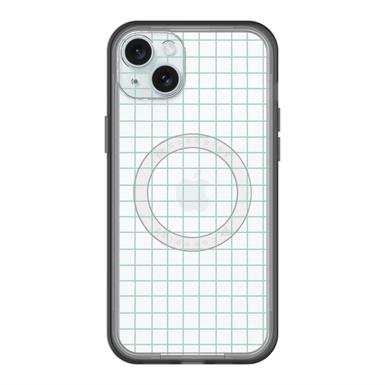 スリムプロテクションプレミアムケース with MagSafe［ オリジナル - 推し色チェック - グリーン ］