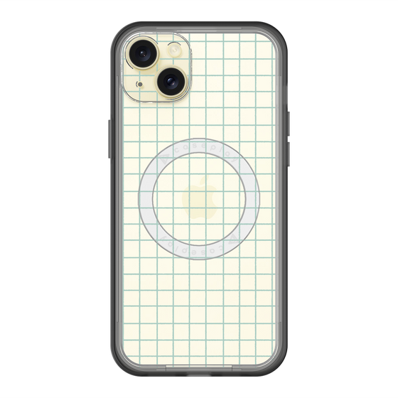 スリムプロテクションプレミアムケース with MagSafe［ オリジナル - 推し色チェック - グリーン ］