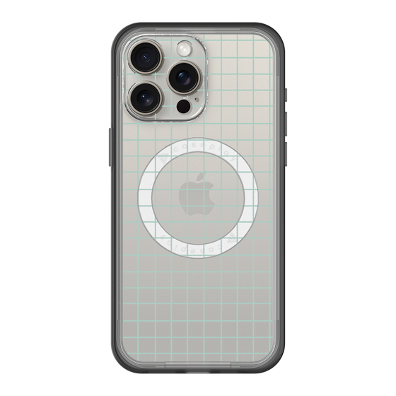 スリムプロテクションプレミアムケース with MagSafe［ オリジナル - 推し色チェック - グリーン ］