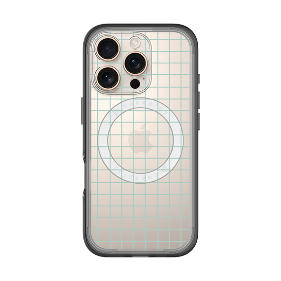 スリムプロテクションプレミアムケース with MagSafe［ オリジナル - 推し色チェック - グリーン ］
