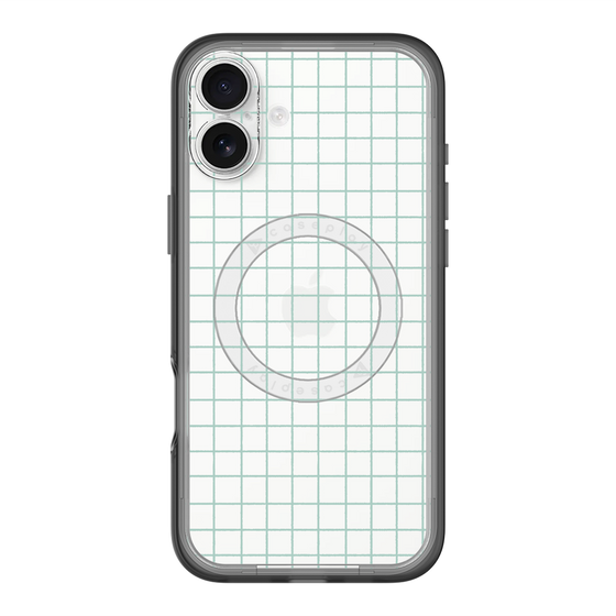 スリムプロテクションプレミアムケース with MagSafe［ オリジナル - 推し色チェック - グリーン ］