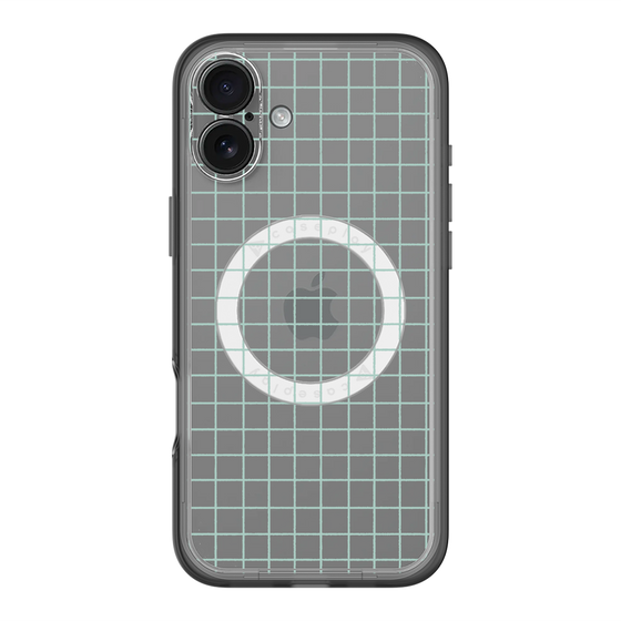 スリムプロテクションプレミアムケース with MagSafe［ オリジナル - 推し色チェック - グリーン ］