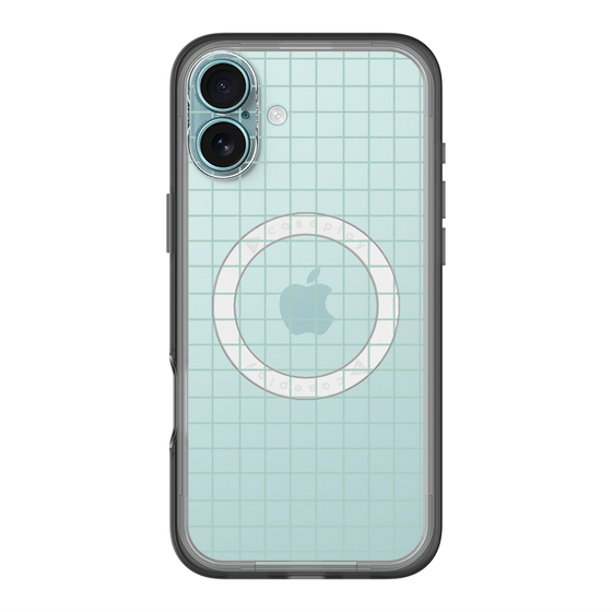 スリムプロテクションプレミアムケース with MagSafe［ オリジナル - 推し色チェック - グリーン ］